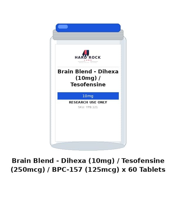 Brain Blend - Dihexa (10mg) / Tesofensine (250mcg) / BPC-157 (125mcg) x 60 Tablets