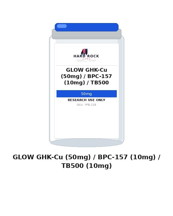 GLOW GHK-Cu (50mg) / BPC-157 (10mg) / TB500 (10mg)